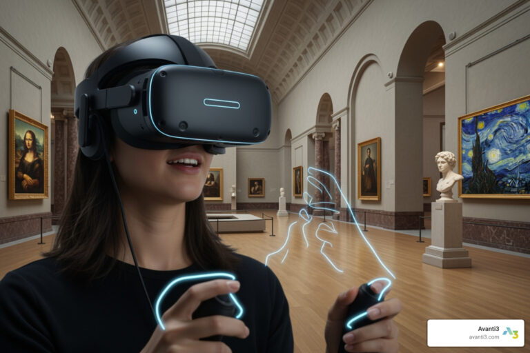 Virtual reality museum tours