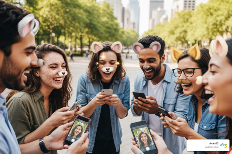 AR social media