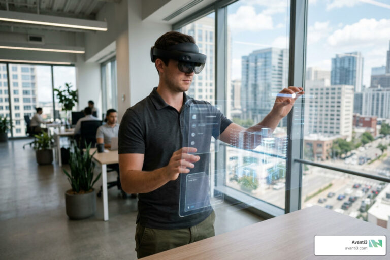 AR VR application development immersive spatial computing