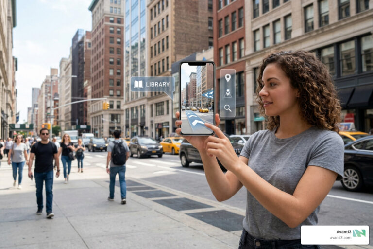 web-ar studio on smartphone