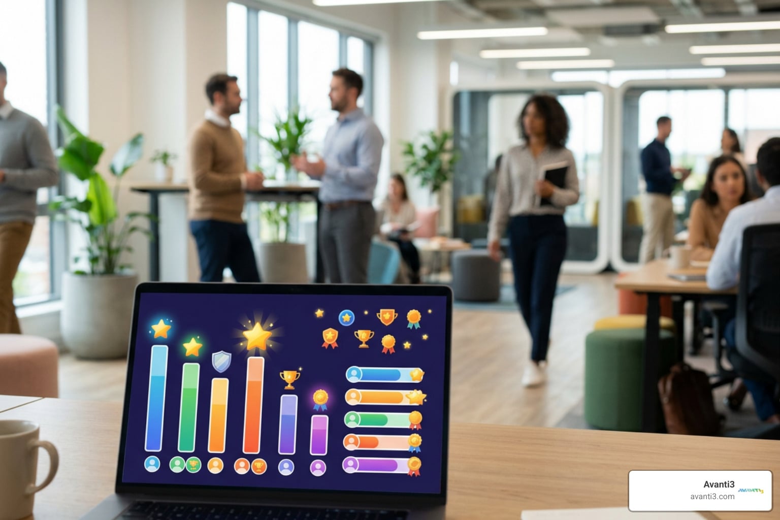 Gamified peer-to-peer leaderboard with unlocked digital milestone badges